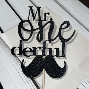 Mr. One-derful Cake Topper